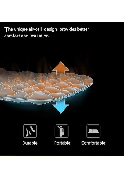 Naturehike Fc-10 Infatable Şişme Kamp Matı Orange Çok Renkli