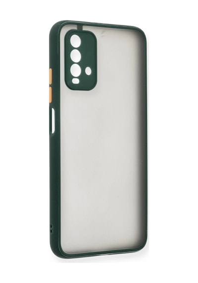 Trendexa Redmi 9t Uyumlu Kılıf Montreal Silikon Kapak - Yeşil Mac
