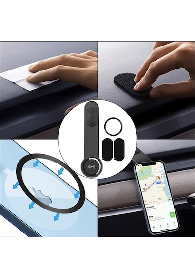 Magsafe Kablosuz Şarjlı Araba İçin Araç İçi Telefon Tutucu Wireless Şarj Özellikli