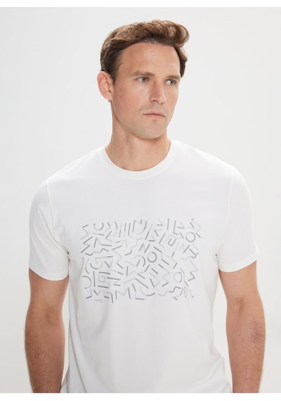 AC&Co / Altınyıldız Classics Altınyıldız Classics Ekru Erkek T-shirt 4a4824200054 001 AC&Co / Altınyıldız Classics Altınyıldız Classics Ekru Erkek T-shirt 4a4824200054 001