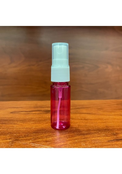 15 Cc Pembe Fısfıs Pet Şişe - Beyaz Spreyli - 15 Ml Pembe Plastik Şişe X 10 Adet