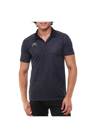 Kappa Raru Erkek Polo T-Shirt Fluctus Siyah Çok Renkli