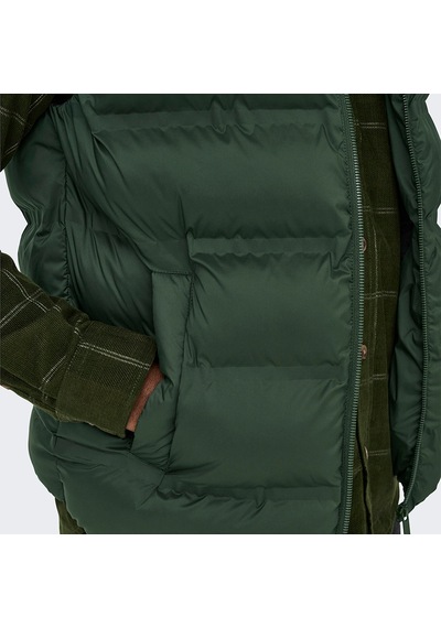 Only & Sons Only&sons Union Seamless Life Puffer Erkek Haki Dik Yaka Yelek Haki