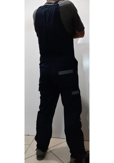 Askılı Tulum Lacivert & Gri