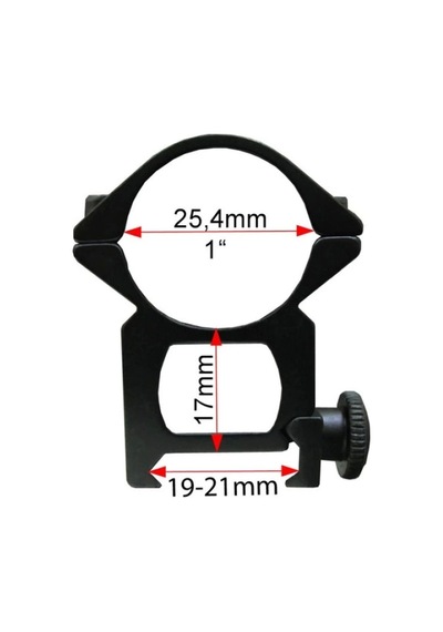 Çift Vidalı 22 Mm Dürbün Montaj Ayağı Çok Renkli