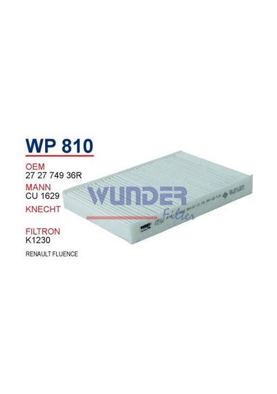 Wunder Wp810 Polen Filtresi - Renault Fluence 540124993