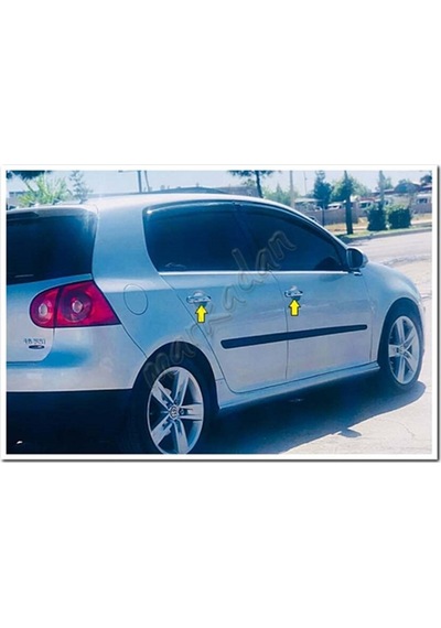 Markadan Vw Golf 5 Krom Kapı Kolu 2004-2009 4 Kapı Paslanmaz Çeli