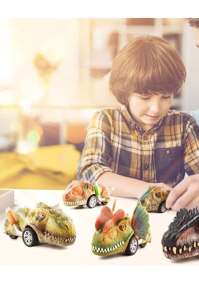 2 Adet Dinozor Oyuncakları Mini Dinozor Arabaları Oyuncak Çek Bırak Dinozor Figürleri Giganoto-yangchuang