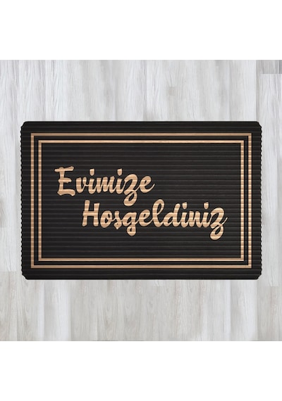 Evaşk Kapı Önü Paspası Vinil Kaymaz Tabanlı 40 X 60 Uvrub074