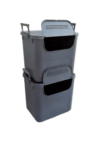 Geseus Motek Mybox 2x30 Litre Kulplu Çok Amaçlı Organizer Saklama Kutusu-mt-35 001