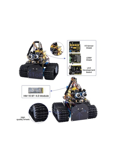 Keyestudıo Mini Tank Robot V2 Arduino İçin Akıllı Araç Kiti