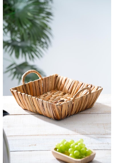 Acar Wicker Hasır Ekmek Sepeti - 26 Cm Kahverengi