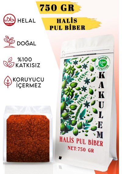 Kakulem Güneşte Kurutulmuş Orta Acı Pul Biber 750 G