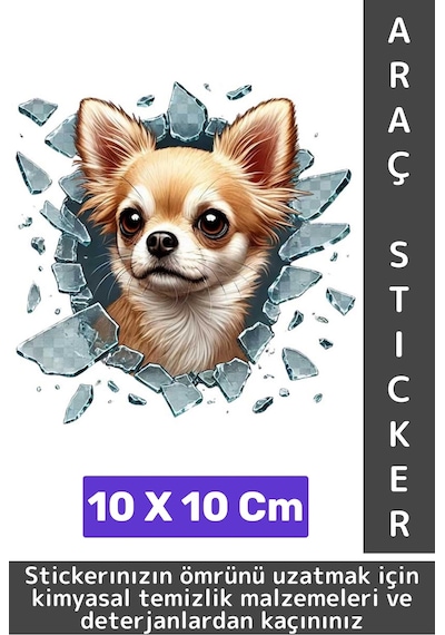 Özel Tasarım Araç Dış Modifiye Eğlenceli Yaratıcı Şık 3d Evcil Hayvan Kedi Köpek Sticker 10 X 10 Cm