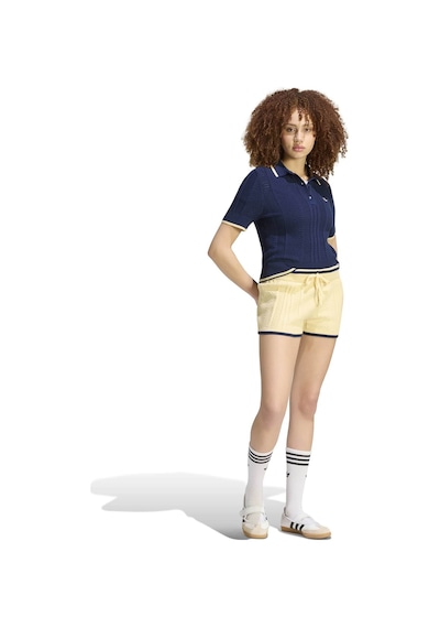 Kr7059-k Adidas Polo Sh Sleeves Kadın T-shirt Lacivert Kr7059-k