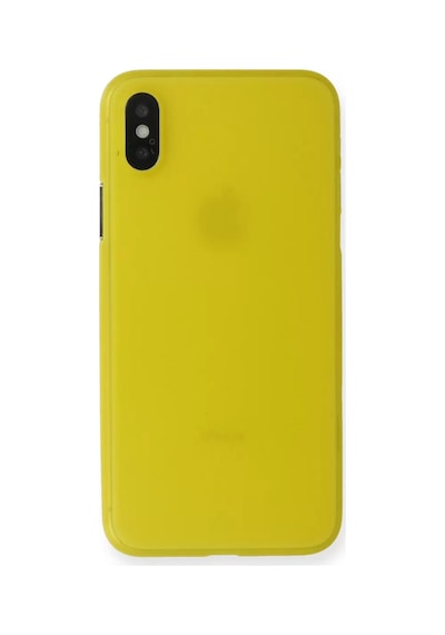 Newface Apple iPhone Uyumlu X Kılıf Pp Ultra İnce Kapak - Sarı Belirtilmemiş