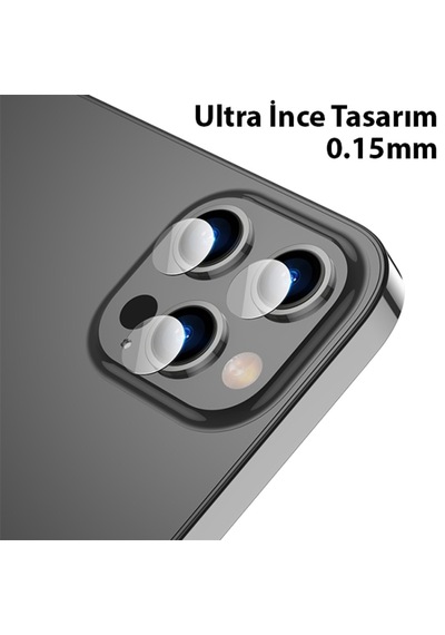 Ally Apple Uyumlu iPhone 13 Pro 13 Pro Max Tempered Glass Cam Kamera Koruyucu 302274831