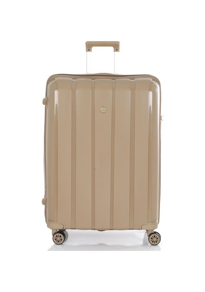 Mçs 3lü Set Kırılmaz Silikon Seyahat Valizi Bavulu V305 Şampanya Vizon