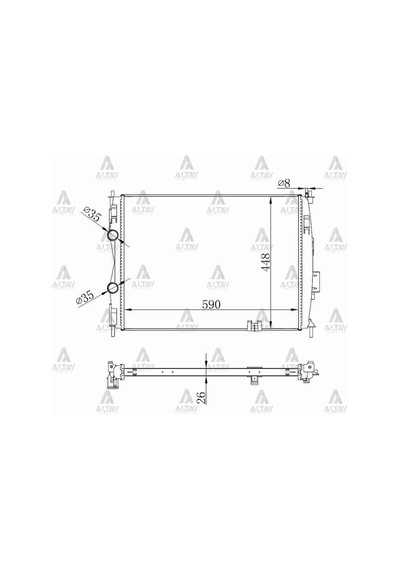 Nissan Qashqai 2007-2013 Radyatör Su Benzinli 26mm 1.6 2.0 21400-jd000