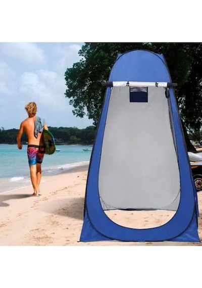 Valkyrie Kamp Outdoor Wc Duş Giyinme Çadırı İç Astarlı 190x120x120 Fotoğraf Prova Kabini Mavi