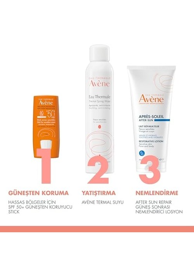 Eau Thermale Avene Stick Güneş Kremi Spf 50+ Hassas Bölgeler İçin Yüksek Koruma Sağlayan Güneş Koruyucu 8 Gr