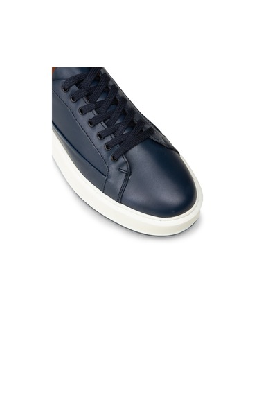 Deery Erkek Hakiki Deri Lacivert Sneaker Ayakkabı - E4482mlcvc01