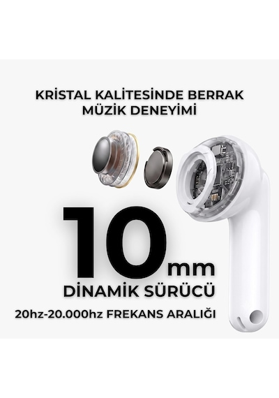 S160 Anc Kablosuz Bluetooth Kulaklık Beyaz