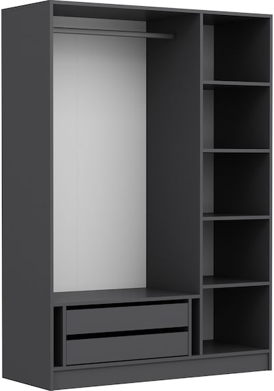 Minar Kale 135cm Giyinme Dolabı Antrasit - 210cm Antrasit