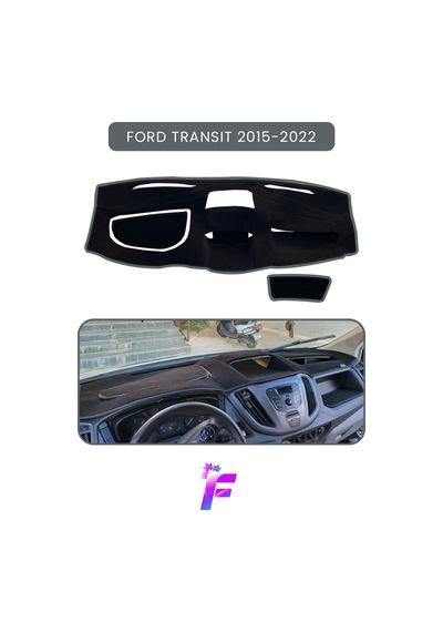 Ford Transit 2015-2022 Araca Özel Torpido Örtüsü Ön Göğüs Kılıfı Tam Koruma Oto Aksesuar Tc14