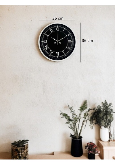 36 Cm Beyaz Dekoratif Duvar Saati Diğer 36441345