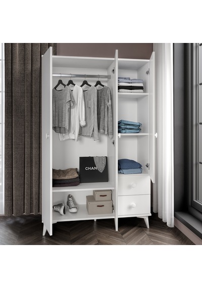 Soft Çocuk Odası Takımı Beyaz - Karyola, 3 Kapaklı 2 Çekmeceli Gardırop, 3 Çekmeceli Şifonyer Soft Çocuk Odası Takımı Beyaz - Karyola, 3 Kapaklı 2 Çekmeceli Gardırop, 3 Çekmeceli Şifonyer