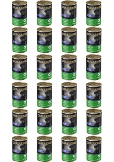 Challenge Kuzulu Ezme Yetişkin Köpek Konservesi 400 Gr 24'lü Paket