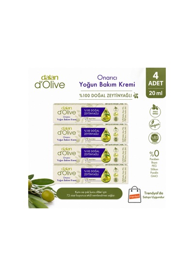 D'olive Yoğun Onarıcı Bakım Kremi 20 Ml 4 Adet