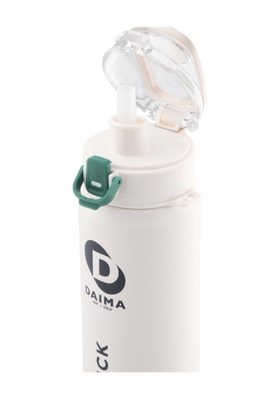 Daima Quick 650 Ml 12 Saat Sıcak, 12 Saat Soğuk Beyaz Termos Beyaz