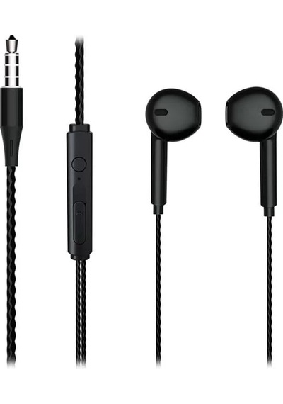 Lecoo Eh104b 3.5 Mm Jacklı Kablolu Kulak İçi Mikrofonlu Kulaklık Siyah