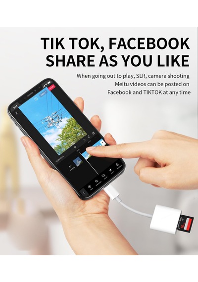 İphone İpad Uyumlu Kart Okuyucu Sd Microsd Tf Adaptörü 13 12 11 Pro Max X Xs Xr 8 7 6 Plus 6s Se Air