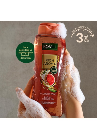 Komili 1878 Aroma Nourish Ve Relax Kalıcı Parfüm Etkili Duş Jeli 500 Ml, F3100219-001, Somon Sku: Smg8690010420435 Diğer
