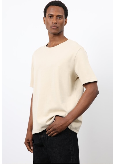 Antioch Regular Fit Basic Erkek T-shirt Taş