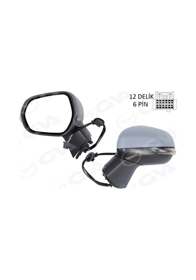 Gva 1034003 Dış Dikiz Aynası Sol Elektrikli Isıtmalı Astarlı Convex Puma 19- L1tb-17e715-aa-l1tb-17k747-aa5fn5-l