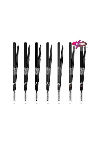 Longstay Precise Browliner No: 102 - Asansörlü Suya Dayanıklı Kaş Kalemi Çok Renkli