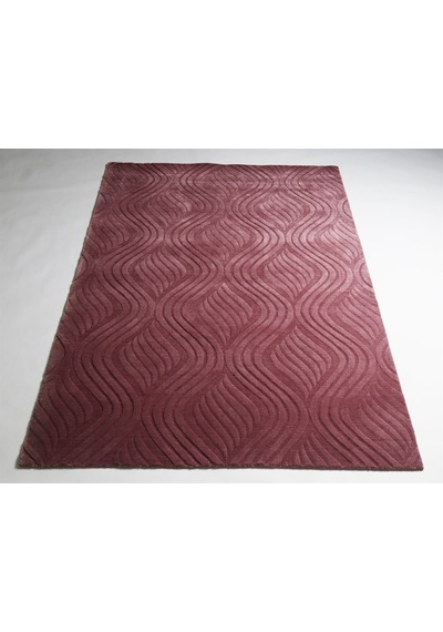 Çam Halı Emboss Jr10 Rose Modern Desen Yeni Zellanda Yünü Ve Viskon El Dokuması Halı Çok Renkli