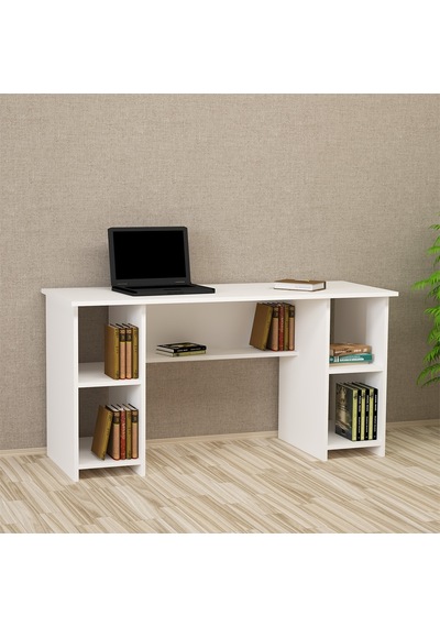 Kalenderdekor1 Kalender Dekor Avel-Twins 145 Cm Çalışma Masası Avt01 Beyaz