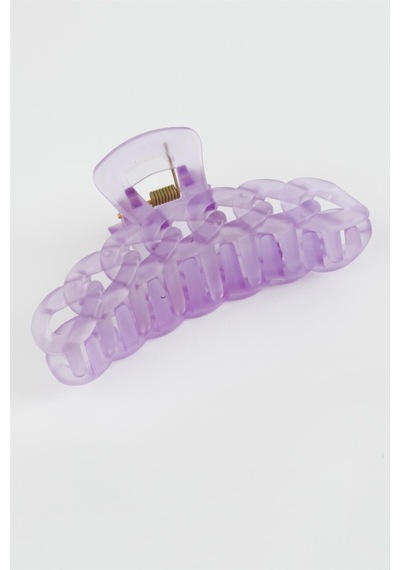 Zincir Desenli Mat Renkli Mandal Toka 10 Cm Pembe