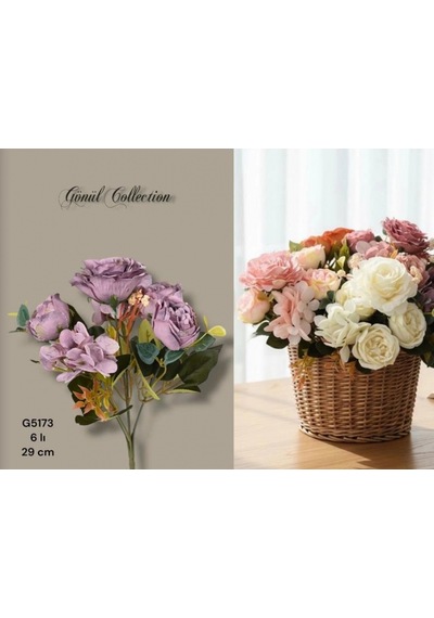 Gönül Mutfak Mor Yapay Çiçek 29 Cm