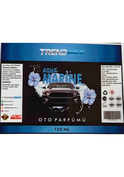 Trendwax Aqua Marine Oto Parfümü 120ml