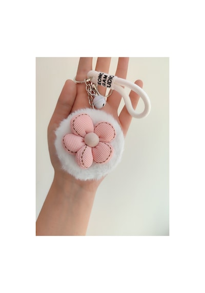 Peluş Çift Taraflı Şık Ayna Beyaz Beyaz