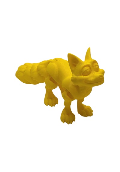3d Hareketli Tilki Oyuncak - Sarı