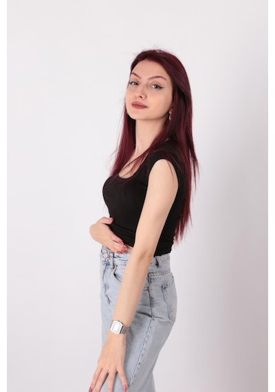 Busem S0016476 Kadın Bluz Siyah