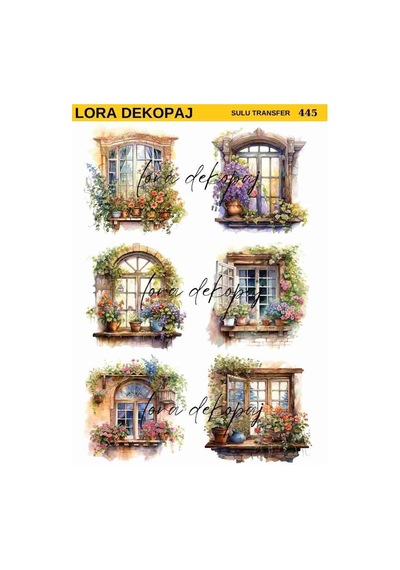 Lora Dekopaj Sulu Transfer Kağıdı - 445 25x35 Cm