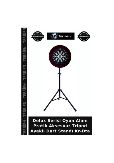 Delux Serisi Oyun Alanı Pratik Aksesuar Tripod Ayaklı Dart Standı Kr-dta